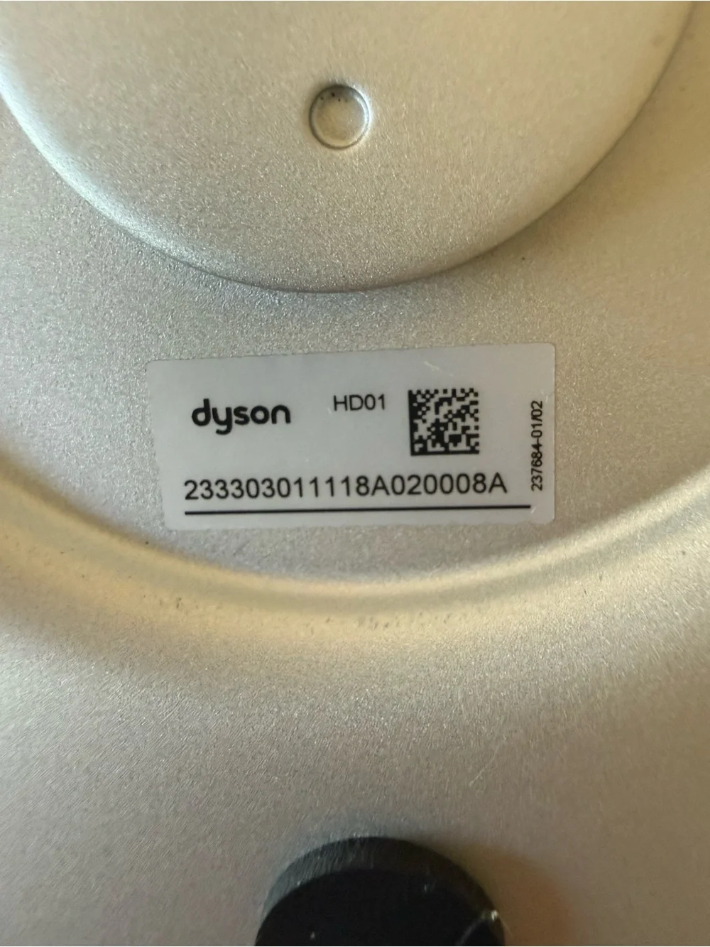 Dyson Silver Aluminum Magnetic Hairdryer Stand